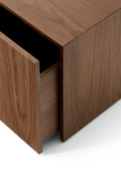 New Works Mass side table with drawer, walnut