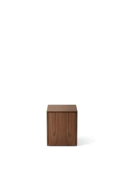 New Works Mass side table with drawer, walnut