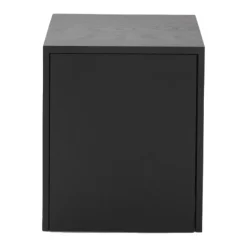 New Works Mass side table with drawer, black stained oak