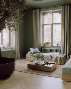 New Works Mass Wide coffee table, walnut