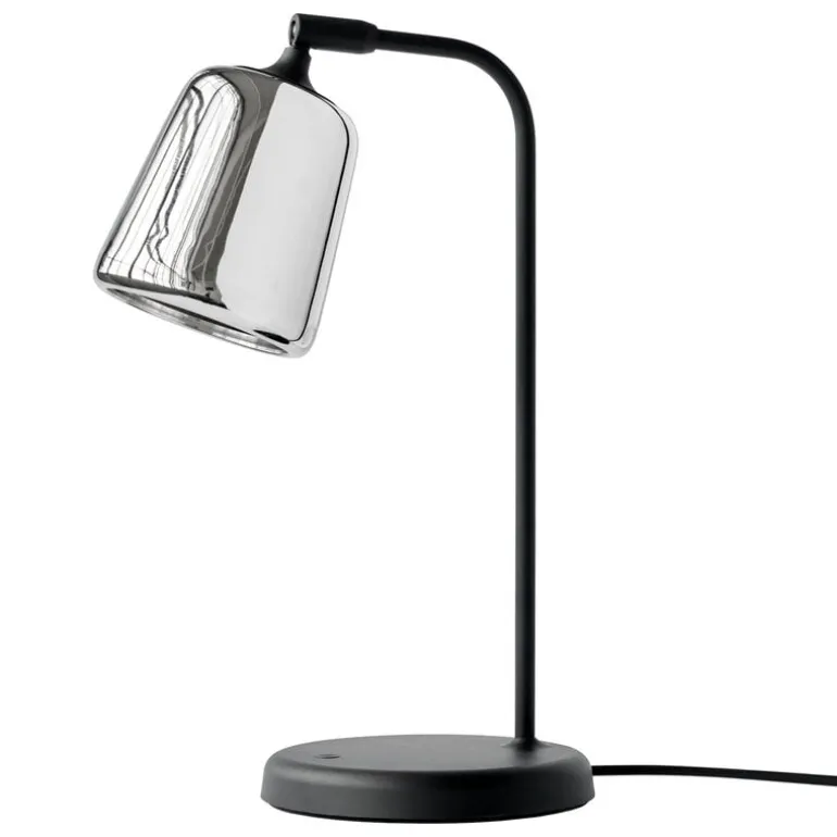New Works Material table lamp, stainless steel