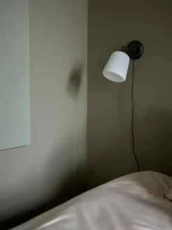 New Works Material wall lamp, opal glass