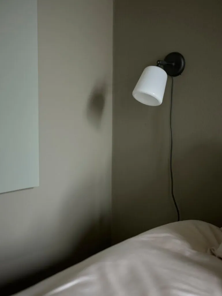 New Works Material wall lamp, opal glass