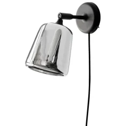 New Works Material wall lamp, stainless steel