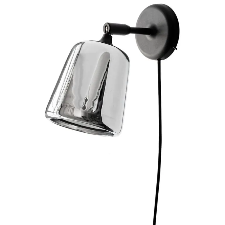 New Works Material wall lamp, stainless steel