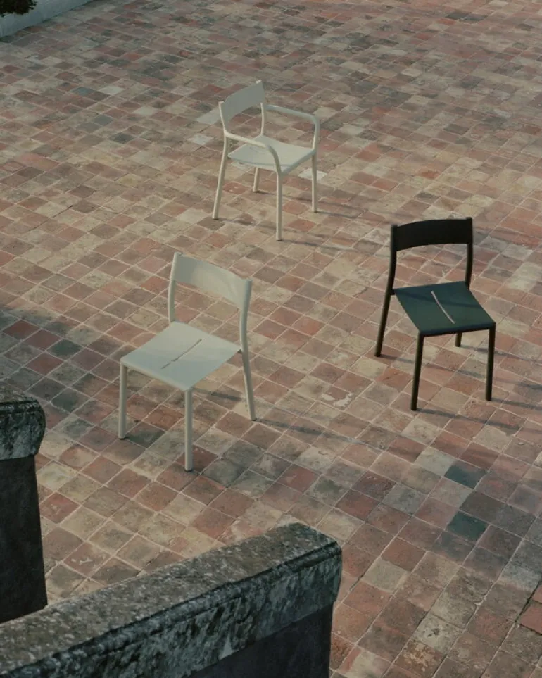 New Works May arm chair, light grey