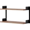 New Works New works Wall shelf, 450, walnut - black