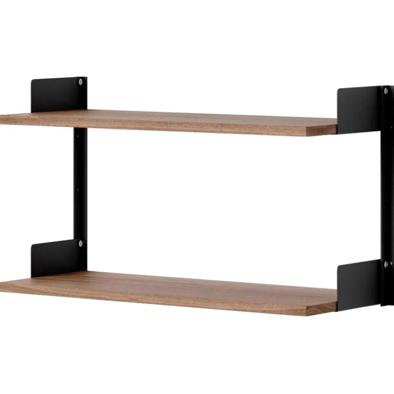 New Works New works Wall shelf, 450, walnut - black