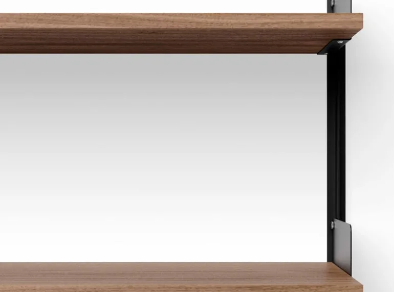 New Works New works Wall shelf, 450, walnut - black