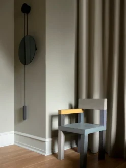 New Works Rise & Shine wall mirror, black steel