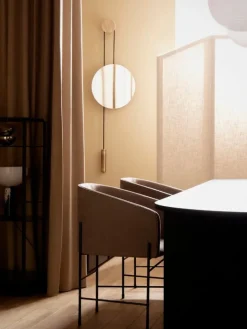 New Works Rise & Shine wall mirror, brass