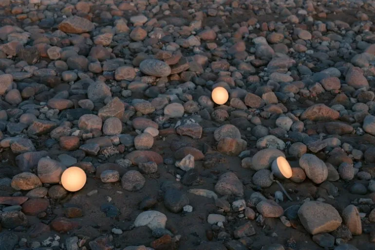 New Works Sphere portable lamp, dark bronze