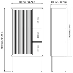 Nichba Cabinet, black