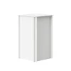 Nichba Pedestal 45 side table, white