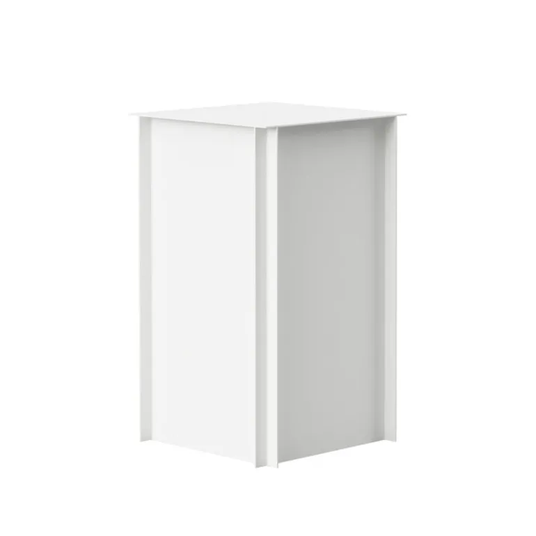 Nichba Pedestal 45 side table, white