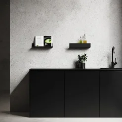Nichba Shelf U40 wall shelf, black