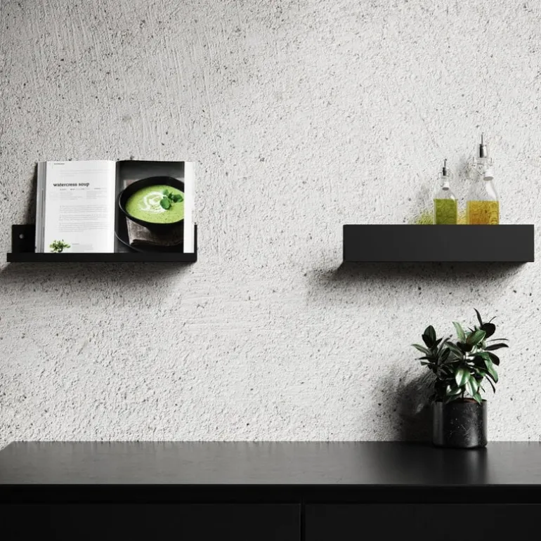 Nichba Shelf U40 wall shelf, black