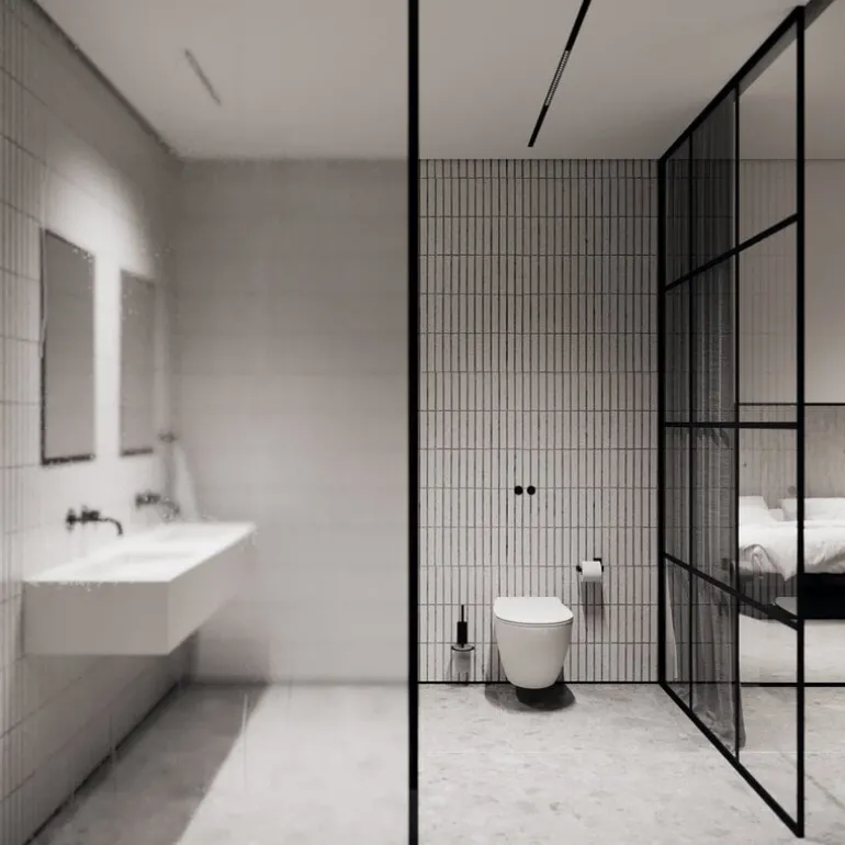 Nichba Toilet paper holder, black