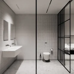 Nichba Toilet paper holder, black