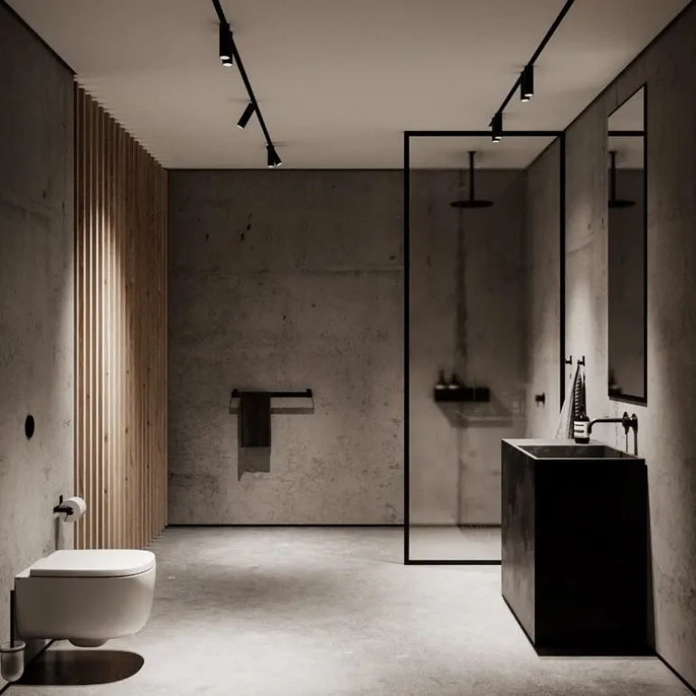 Nichba Toilet paper holder, black