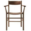 Nikari Akademia Armrest chair, lacquered smoked oak