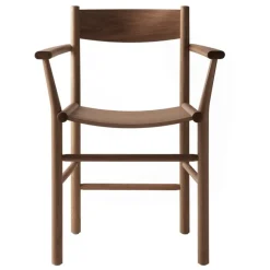 Nikari Akademia Armrest chair, lacquered smoked oak