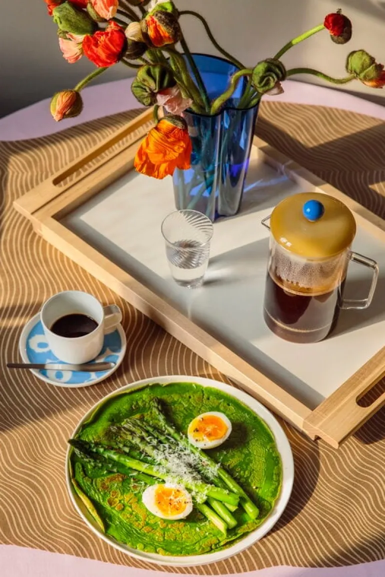 Nikari Alvar tray, birch-white laminate