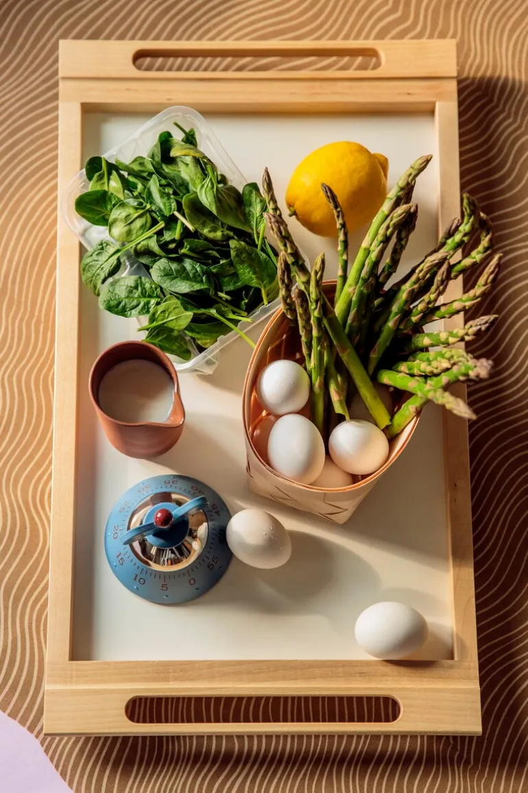 Nikari Alvar tray, birch-white laminate