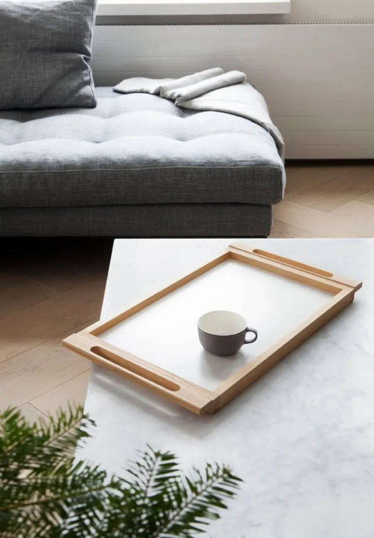 Nikari Alvar tray, birch-white laminate