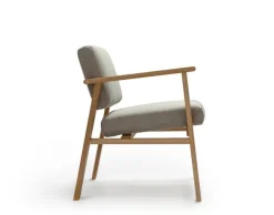Nikari Archetyp Lobby chair, oak - grey Steelcut Trio 616
