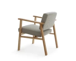 Nikari Archetyp Lobby chair, oak - grey Steelcut Trio 616