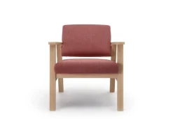 Nikari Archetyp Lounge chair, ash - red Steelcut Trio 636