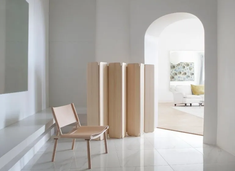 Nikari December chair, ash - natural leather