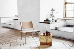 Nikari December chair, ash - natural leather