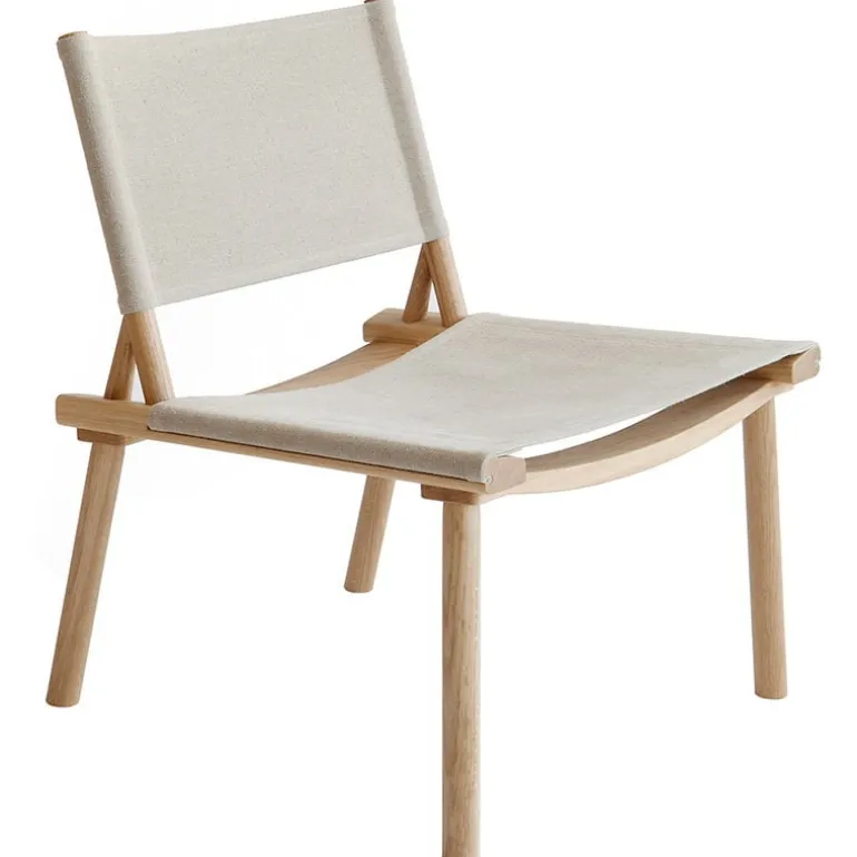 Nikari December chair, oak - linen canvas
