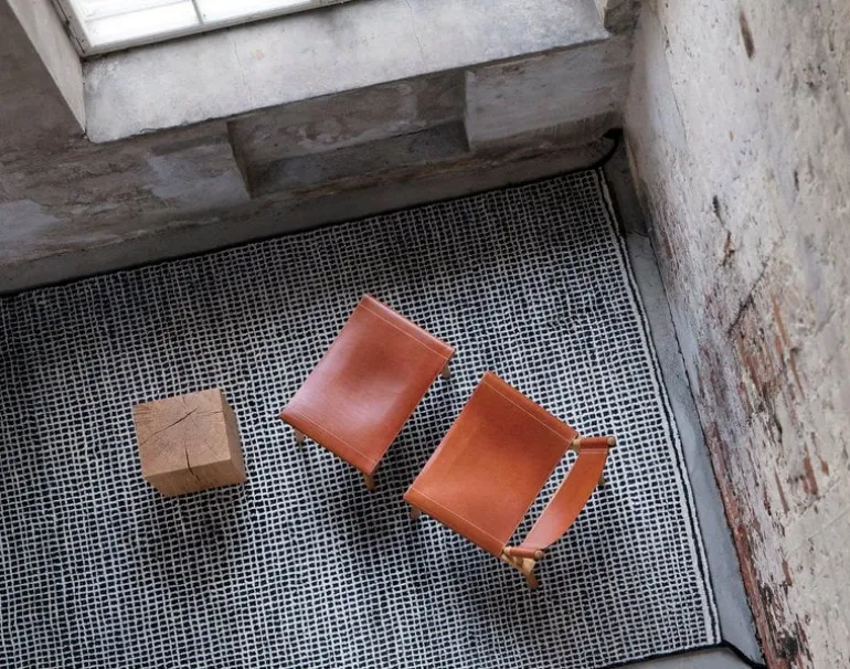 Nikari December chair, oak - cognac leather