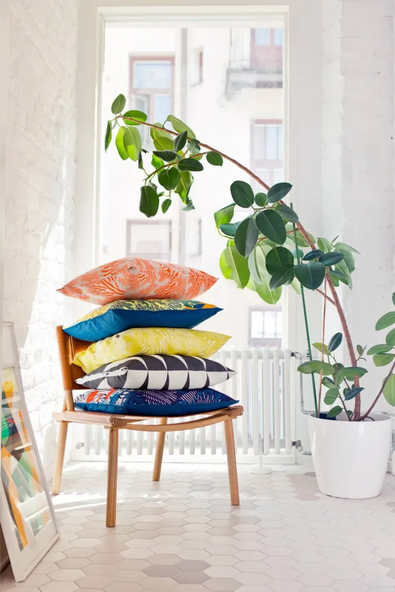 Nikari December chair, oak - cognac leather