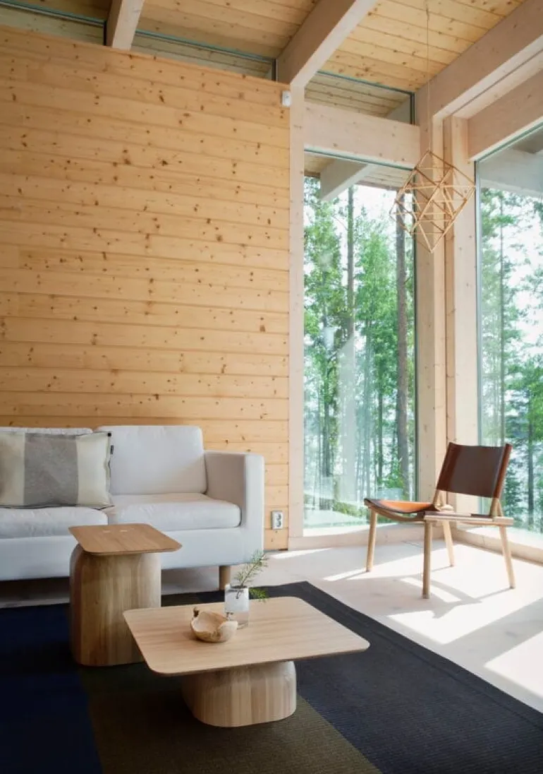 Nikari December chair, oak - cognac leather