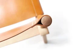Nikari December chair, oak - cognac leather