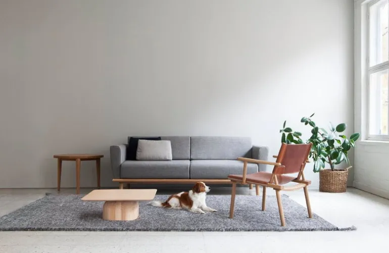 Nikari December chair, oak - cognac leather