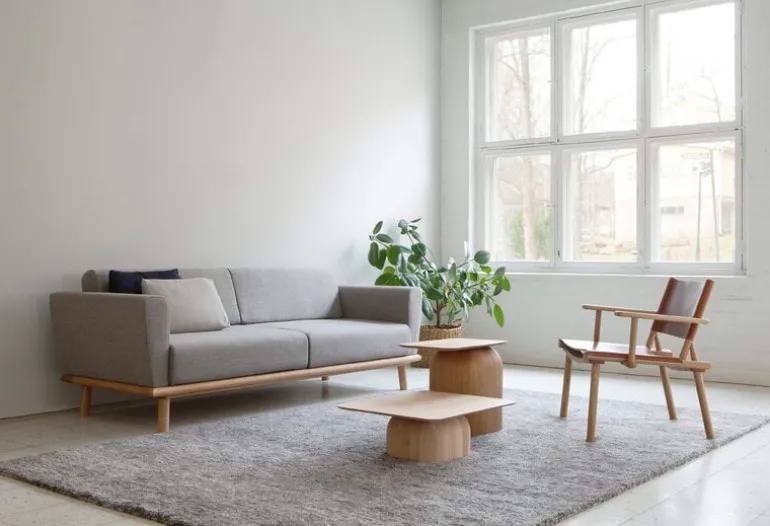 Nikari December Lounge chair, oak - cognac leather