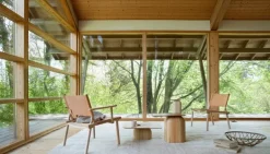 Nikari December Lounge chair, ash - natural leather