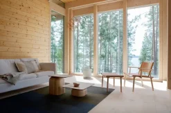 Nikari December Lounge chair, ash - natural leather