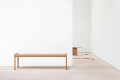 Nikari Detalji bech, 151 cm, oak - paper cord