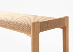 Nikari Detalji bech, 151 cm, oak - paper cord