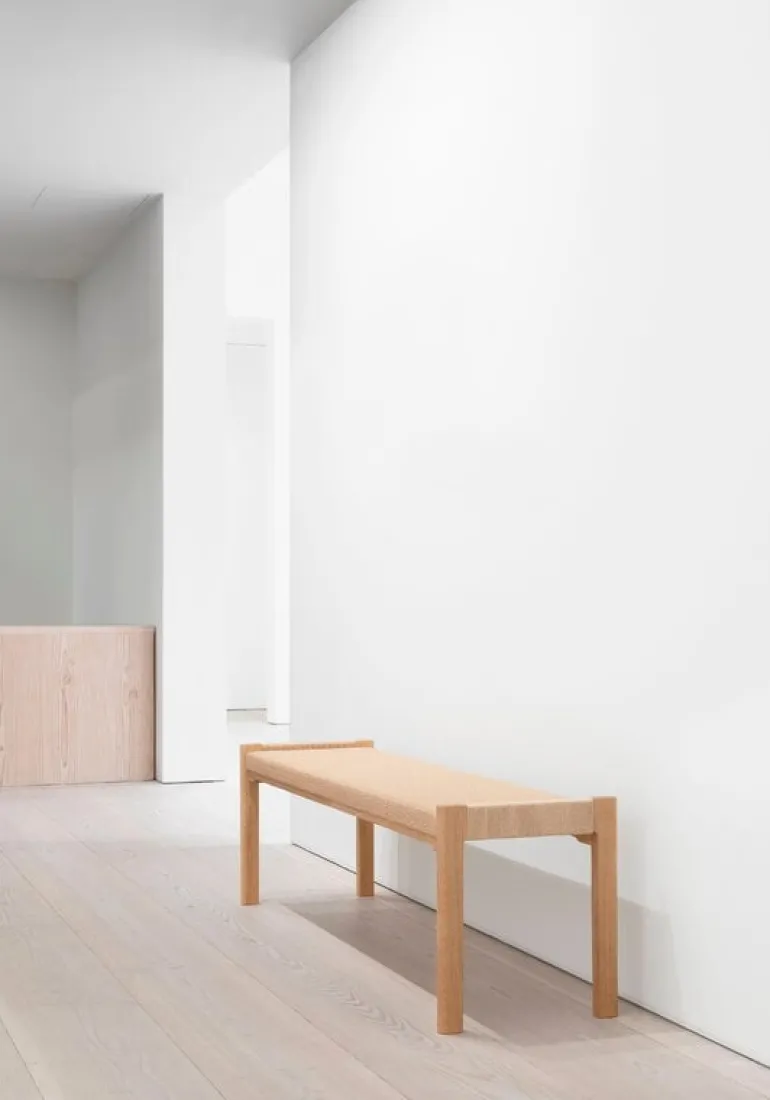 Nikari Detalji bech, 151 cm, oak - paper cord