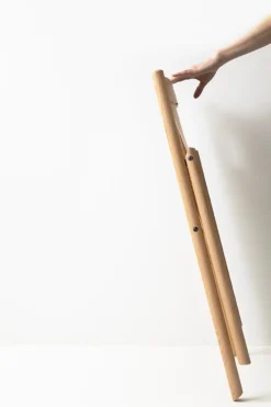 Nikari Faneeri folding chair, lacquered oak