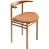 Nikari Linea RMT3 chair, oak stained ash - cognac leather