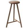 Nikari Perch bar stool 63 cm, lacquered smoked oak