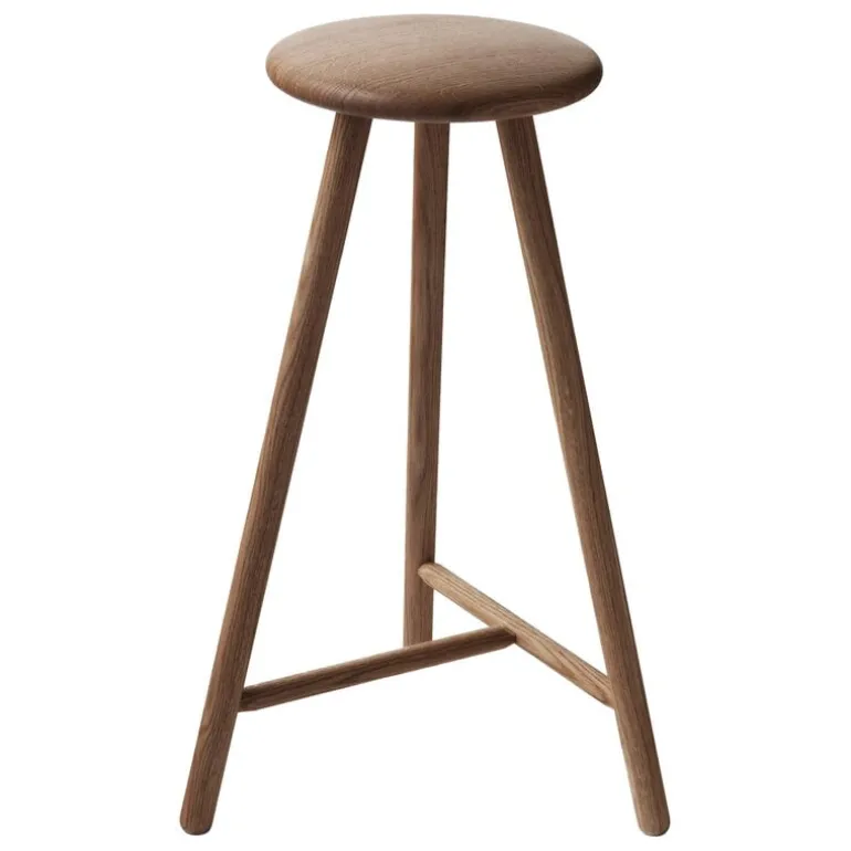 Nikari Perch bar stool 63 cm, lacquered smoked oak